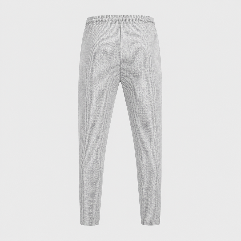 Men's Jute Knit Slim Fit Drawstring Trousers