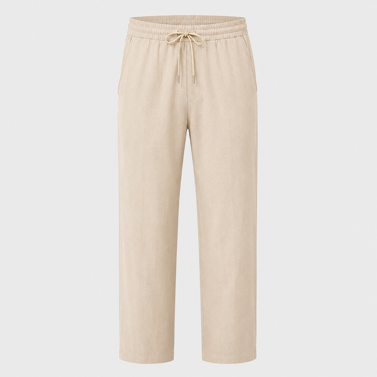 Men's Cotton Linen Straight Leg Trousers