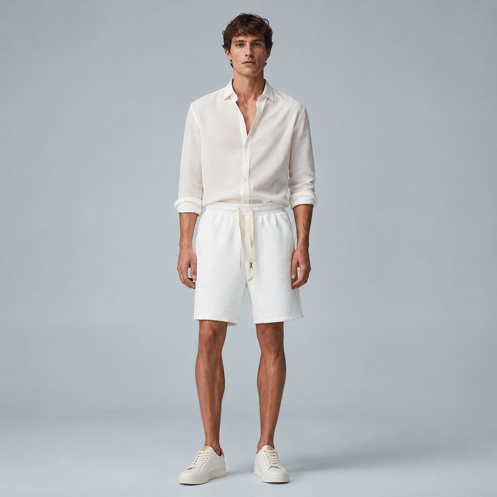 Men's Pattern Minimalist Sweat Shorts