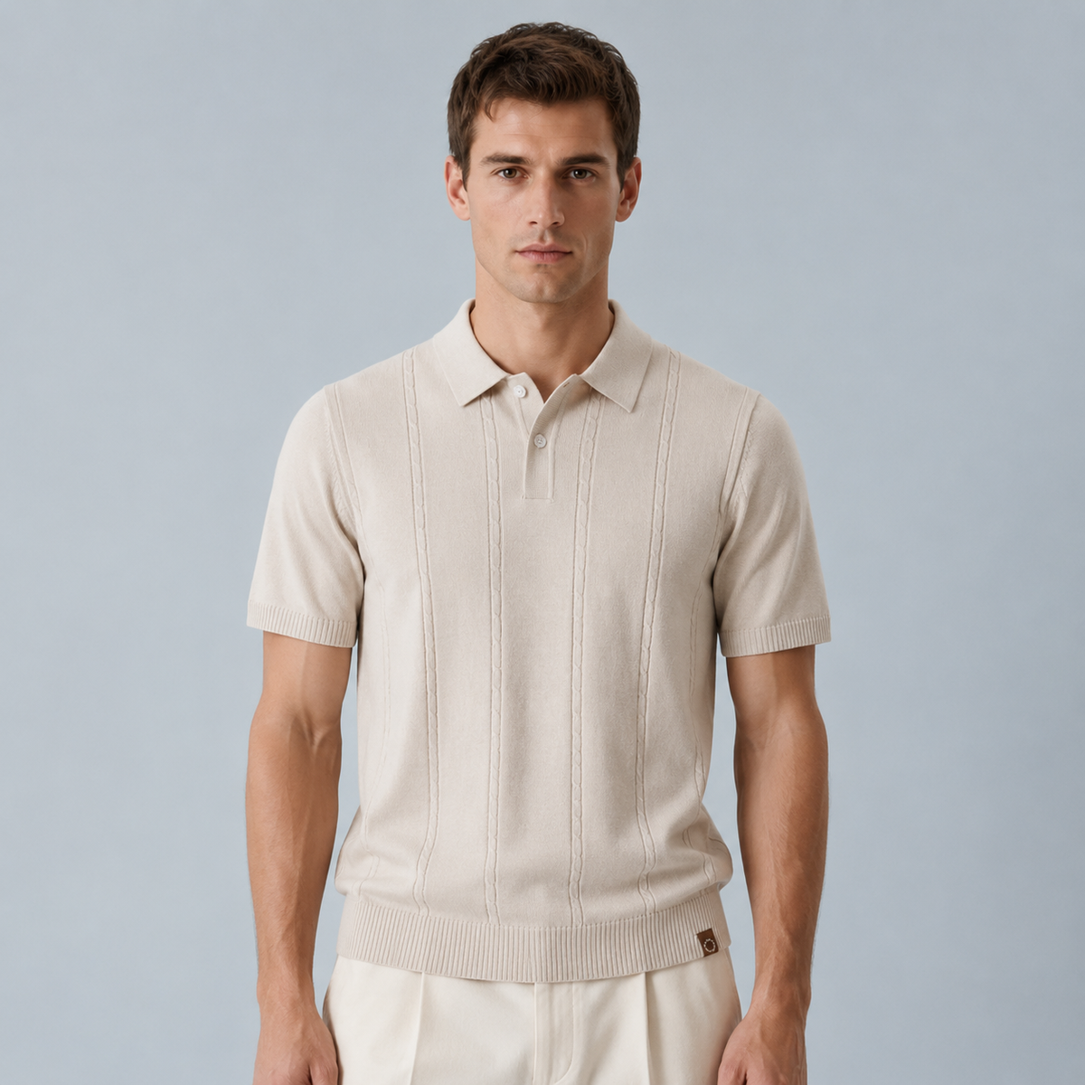 Men's Striped Silk Touch Golf Polo Shirt