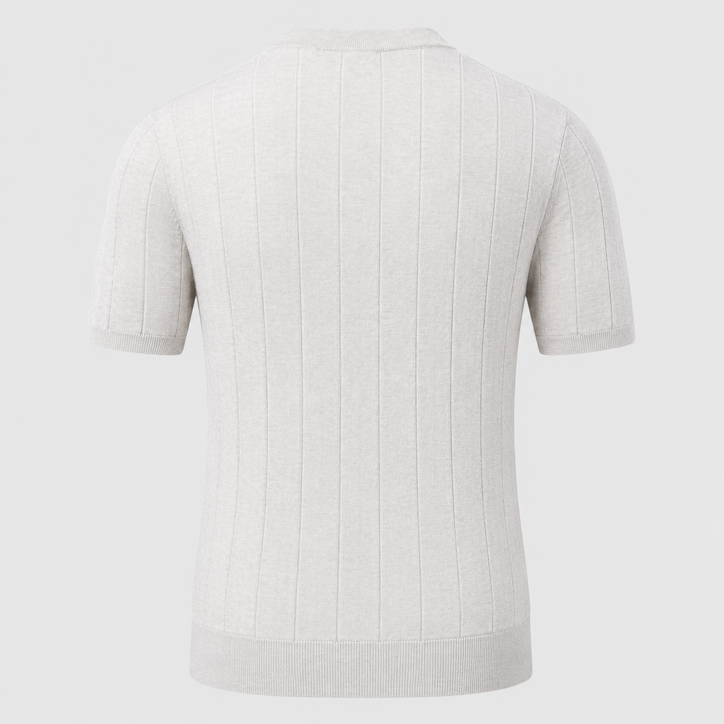 Men's 100% Cotton Striped Crew Neck T-Shirt