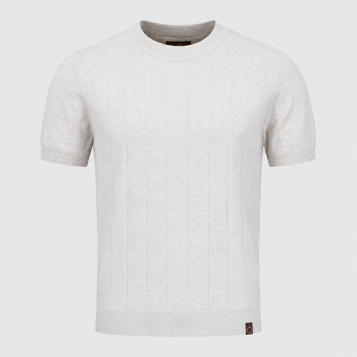 Men's 100% Cotton Striped Crew Neck T-Shirt