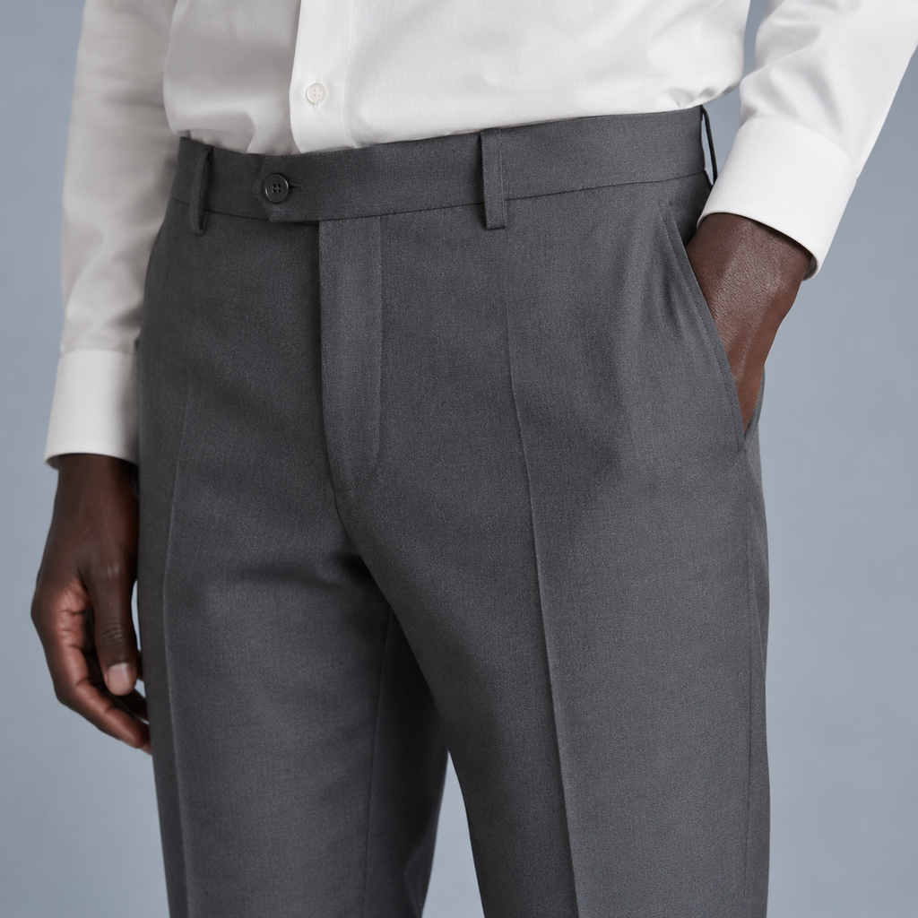 Men's Slim Fit Formal Tailored Trousers