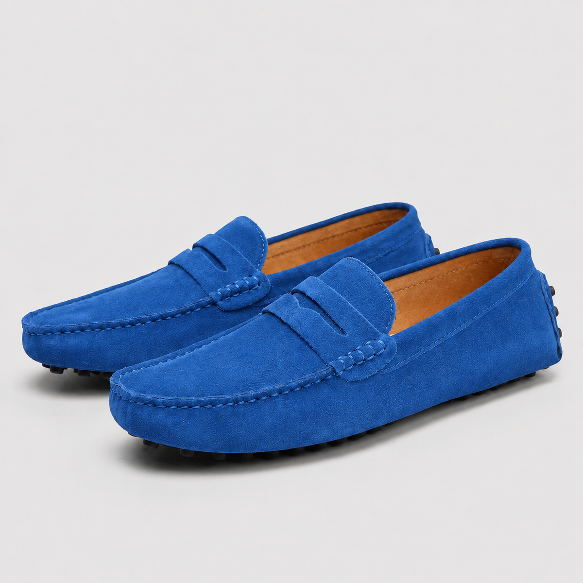 Men's Suede Leather Slip-On Loafers