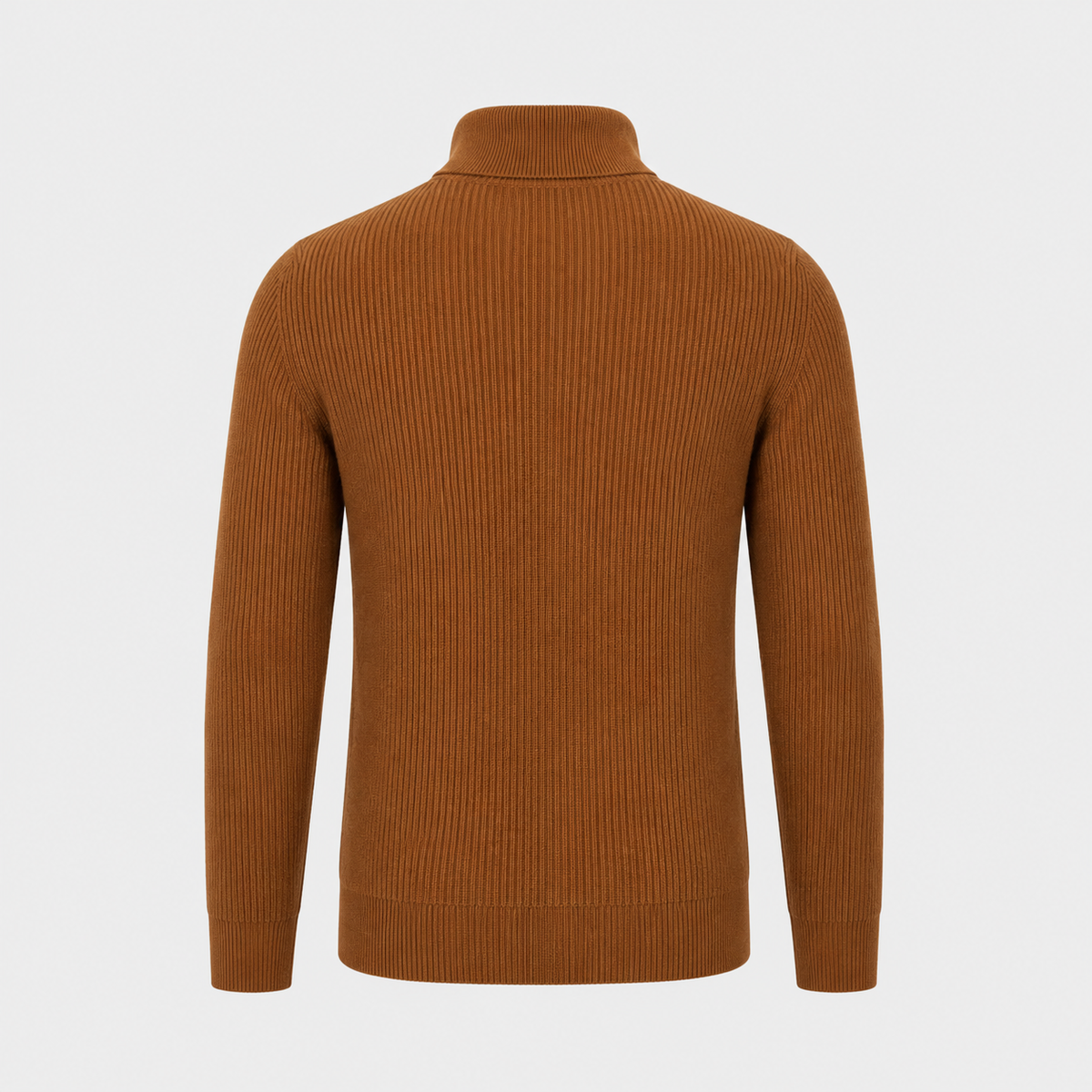 Men's Quarter-Zip Mock Neck Slim Knit Pullover