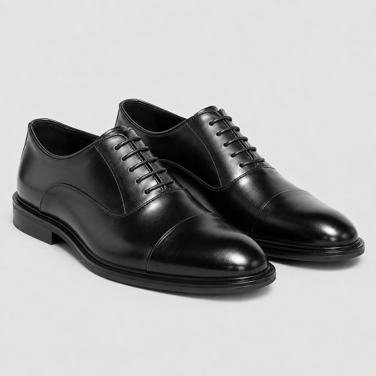 Men's Leather Cap-Toe Oxford Dress Shoes