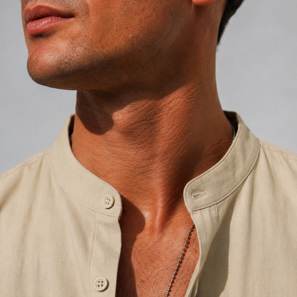 Men's Cotton Button-Down Long Sleeve Shirt