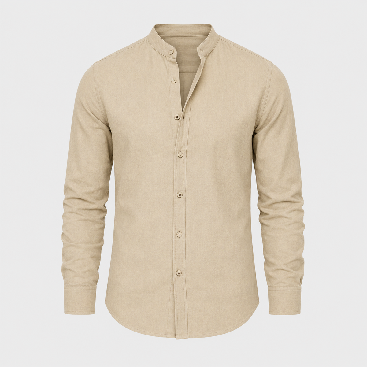 Men's Cotton Button-Down Long Sleeve Shirt