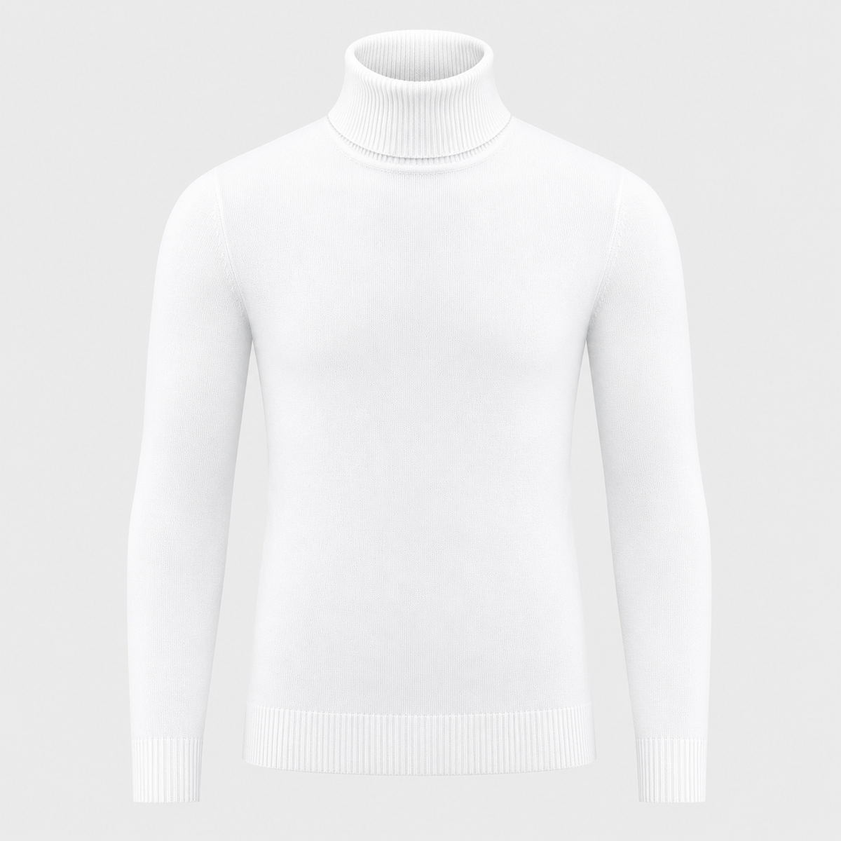 Men's Slim Fit Cotton Turtleneck Knit Jumper