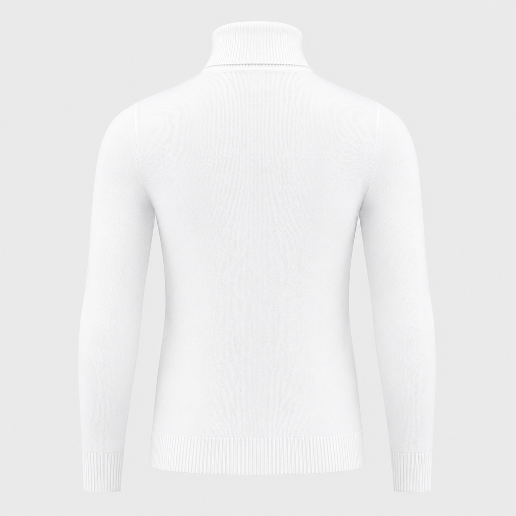 Men's Slim Fit Cotton Turtleneck Knit Jumper