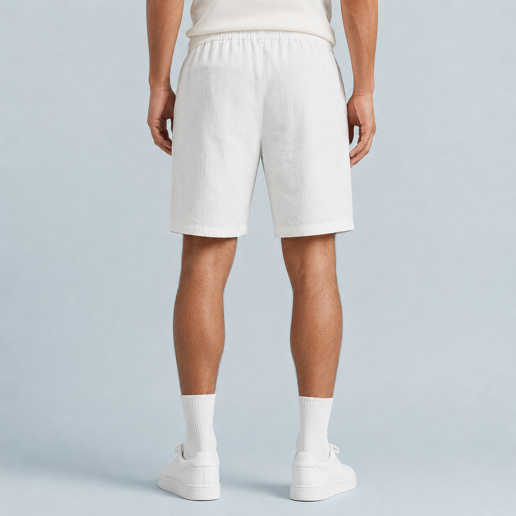 Men's Linen Drawstring Shorts Relaxed Fit