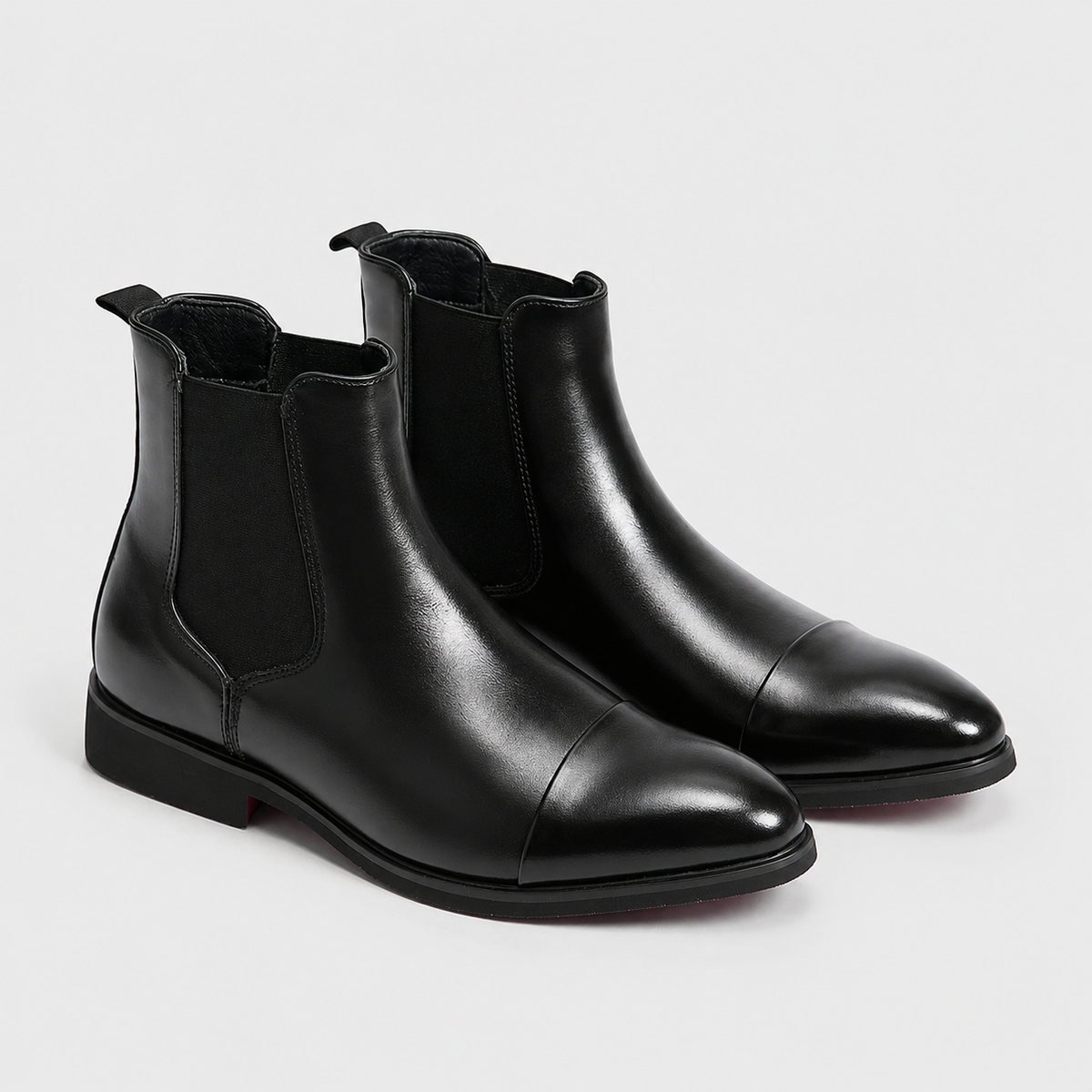 Men's Round Toe Slip-On Chelsea Boots