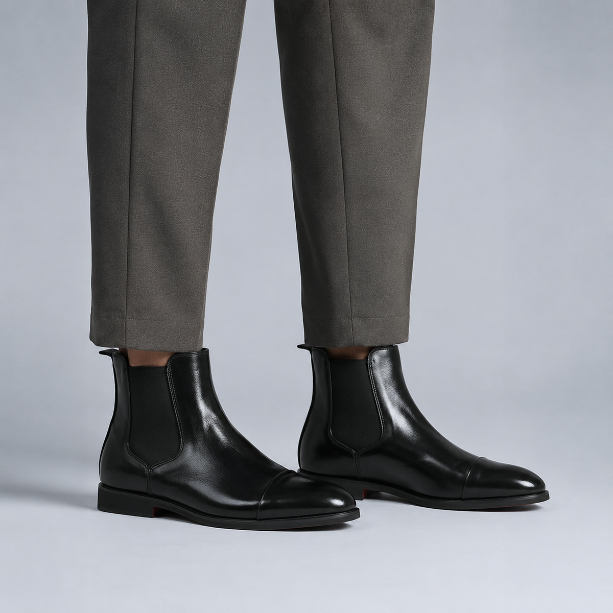 Men's Round Toe Slip-On Chelsea Boots