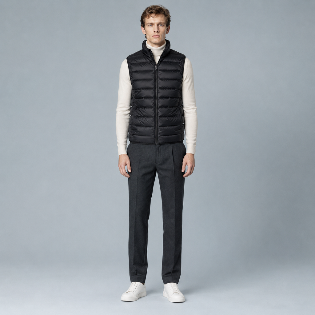 Men's Lightweight Sleeveless Zip Gilet