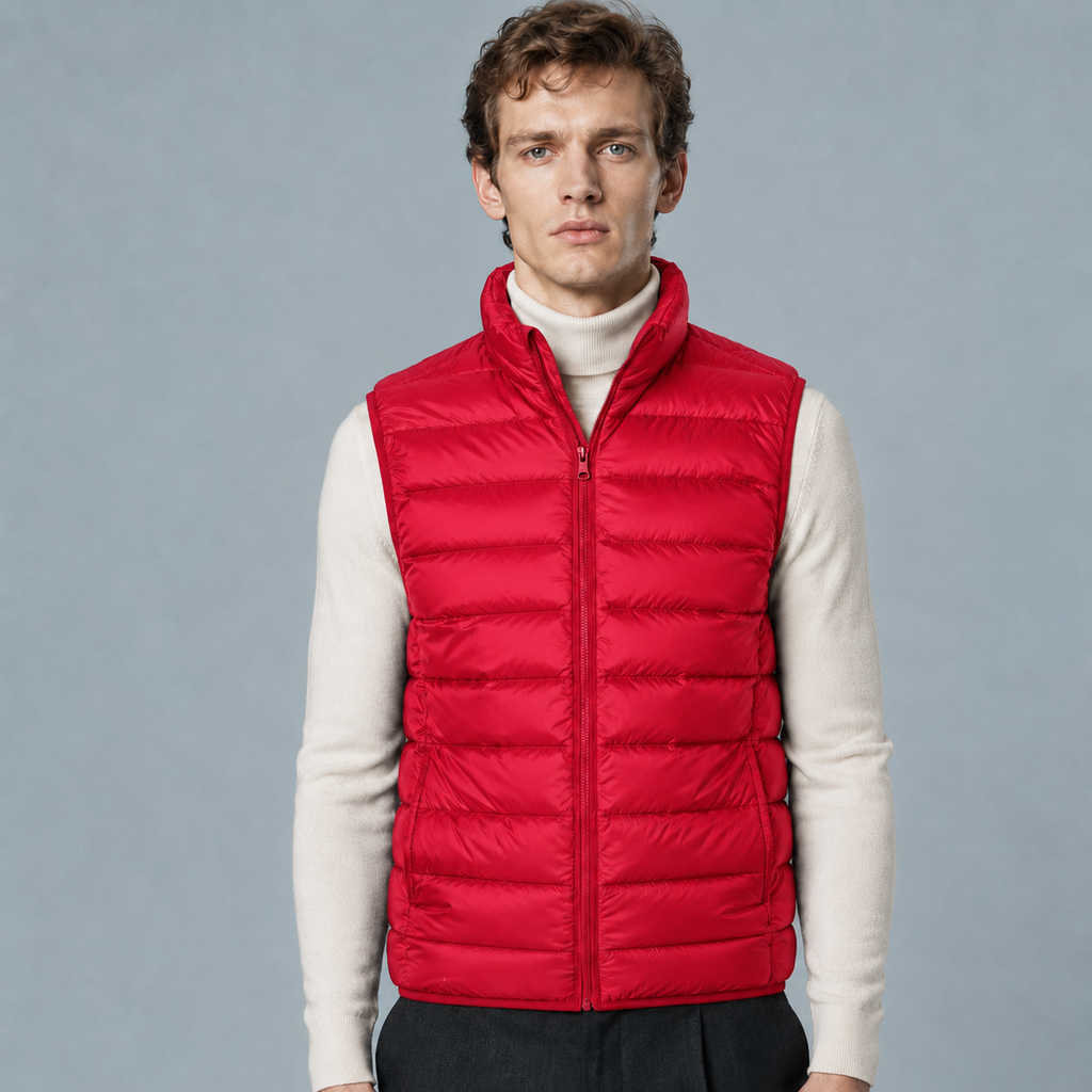 Men's Lightweight Sleeveless Zip Gilet