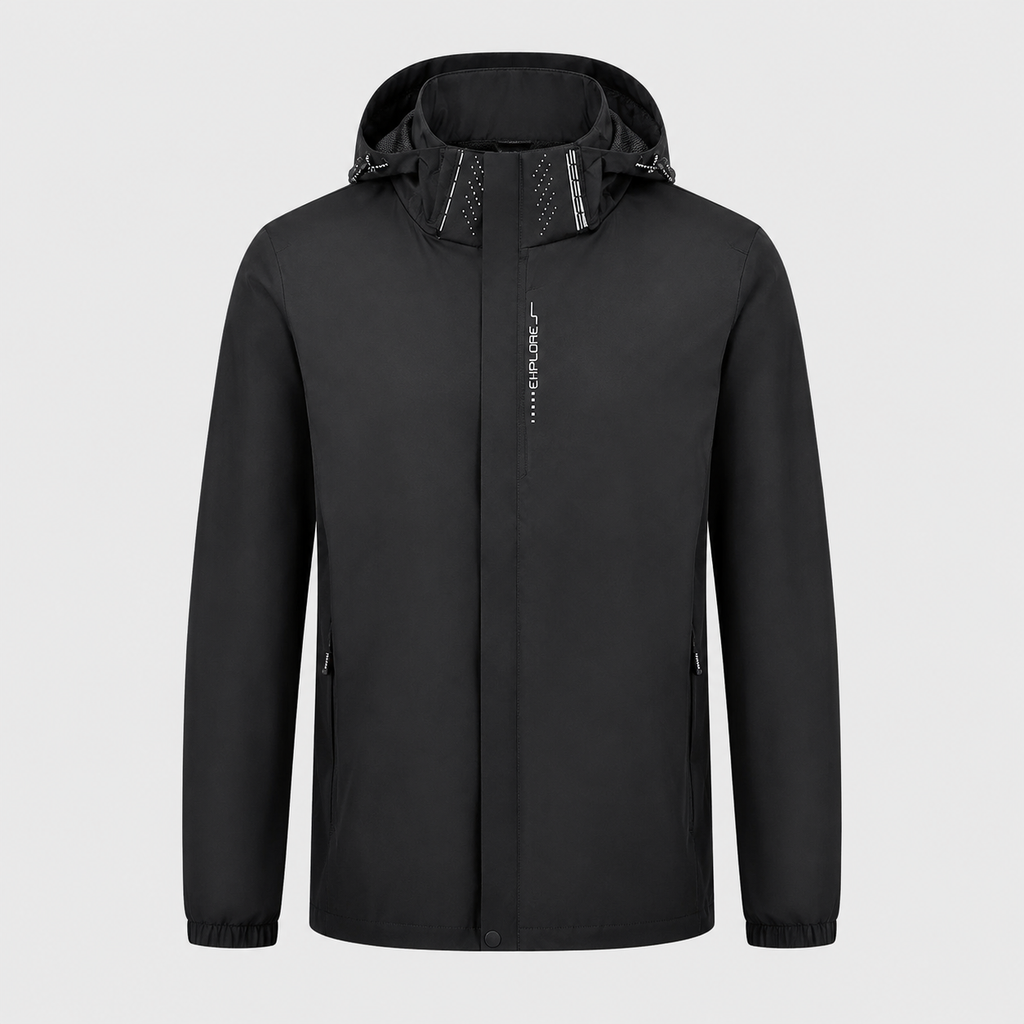 Men's Lightweight Waterproof Hooded Jacket