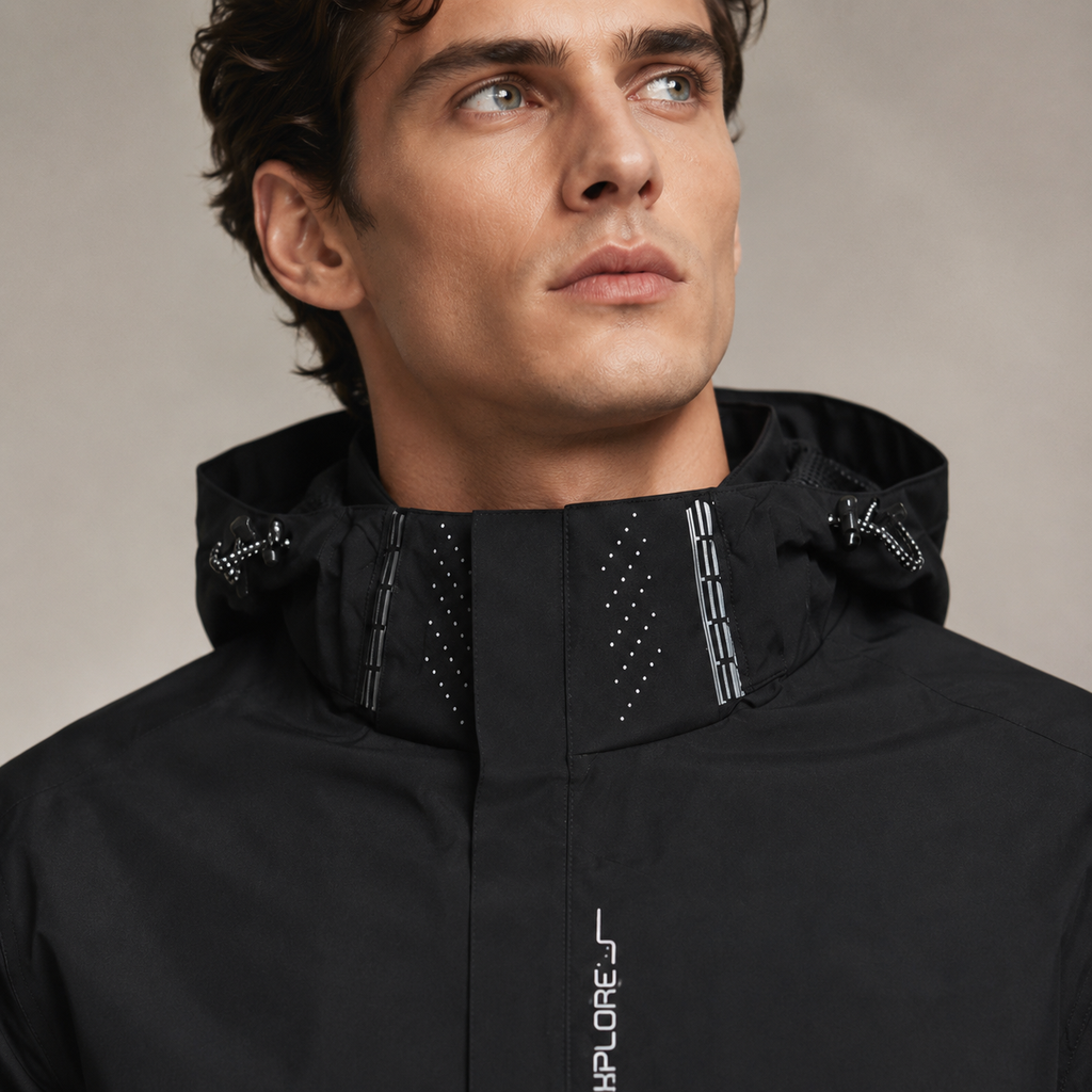 Men's Lightweight Waterproof Hooded Jacket
