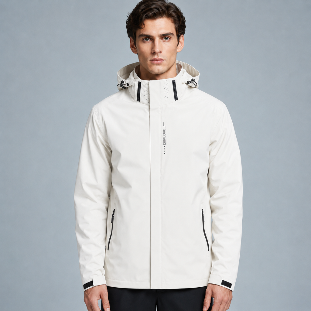 Men's Lightweight Waterproof Hooded Jacket