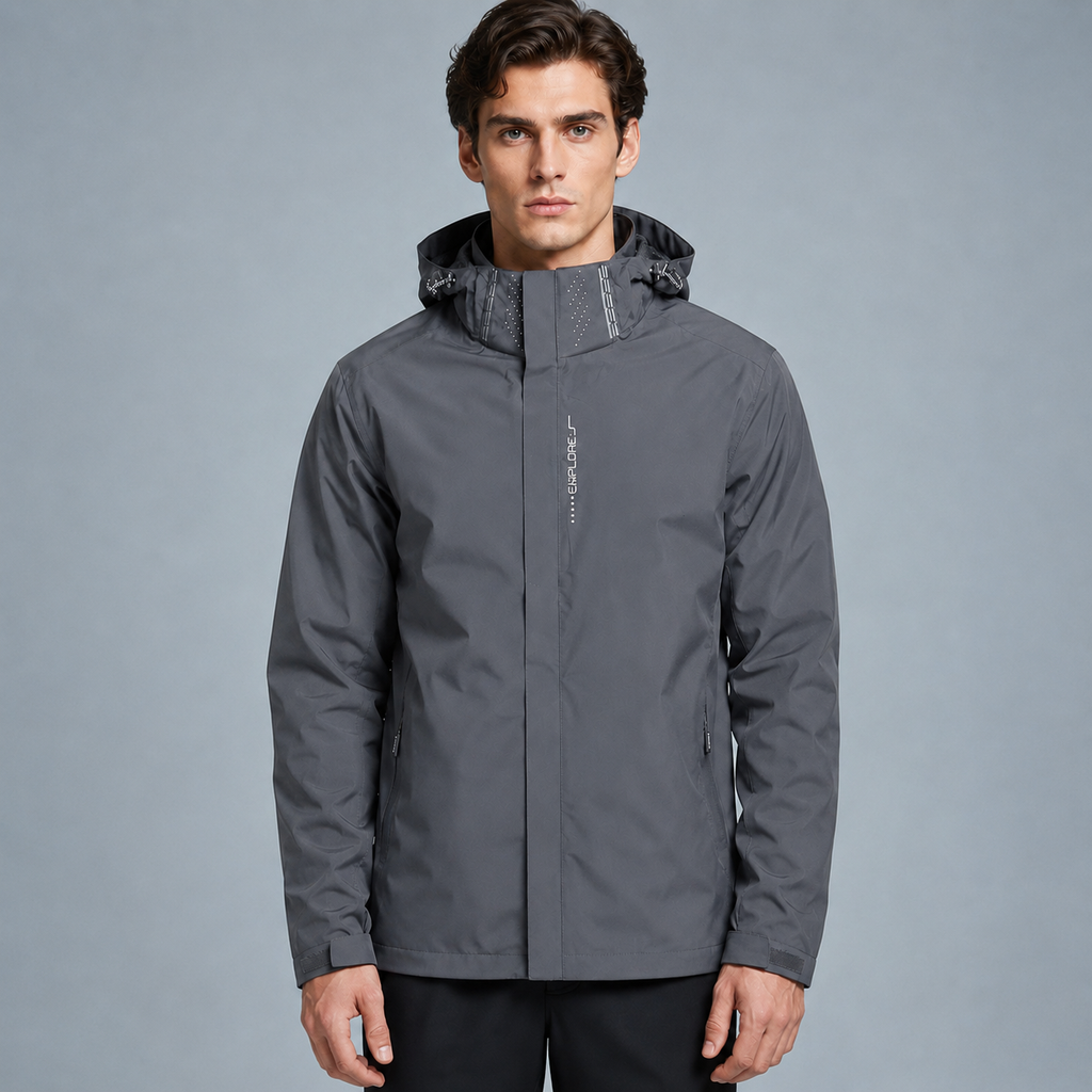 Men's Lightweight Waterproof Hooded Jacket