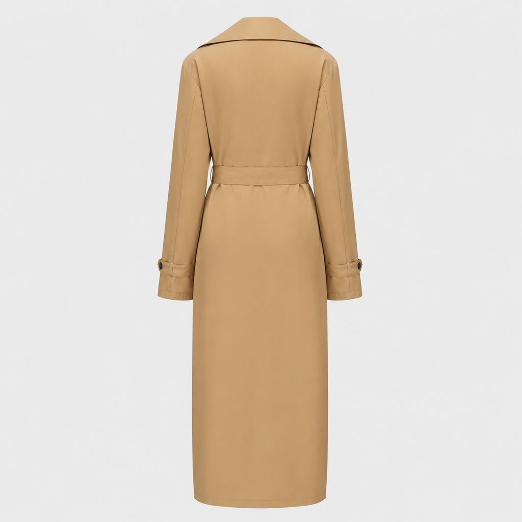 Men's Longline Trench Coat British Style