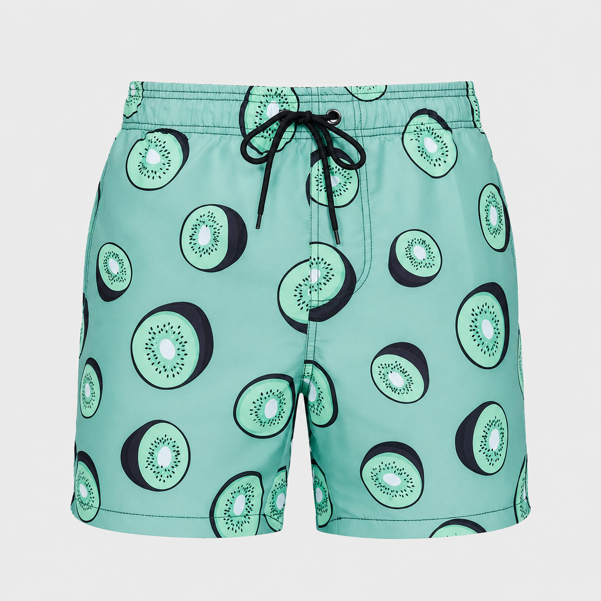 Men's Kiwi Fruits Quick-Dry Swim Shorts