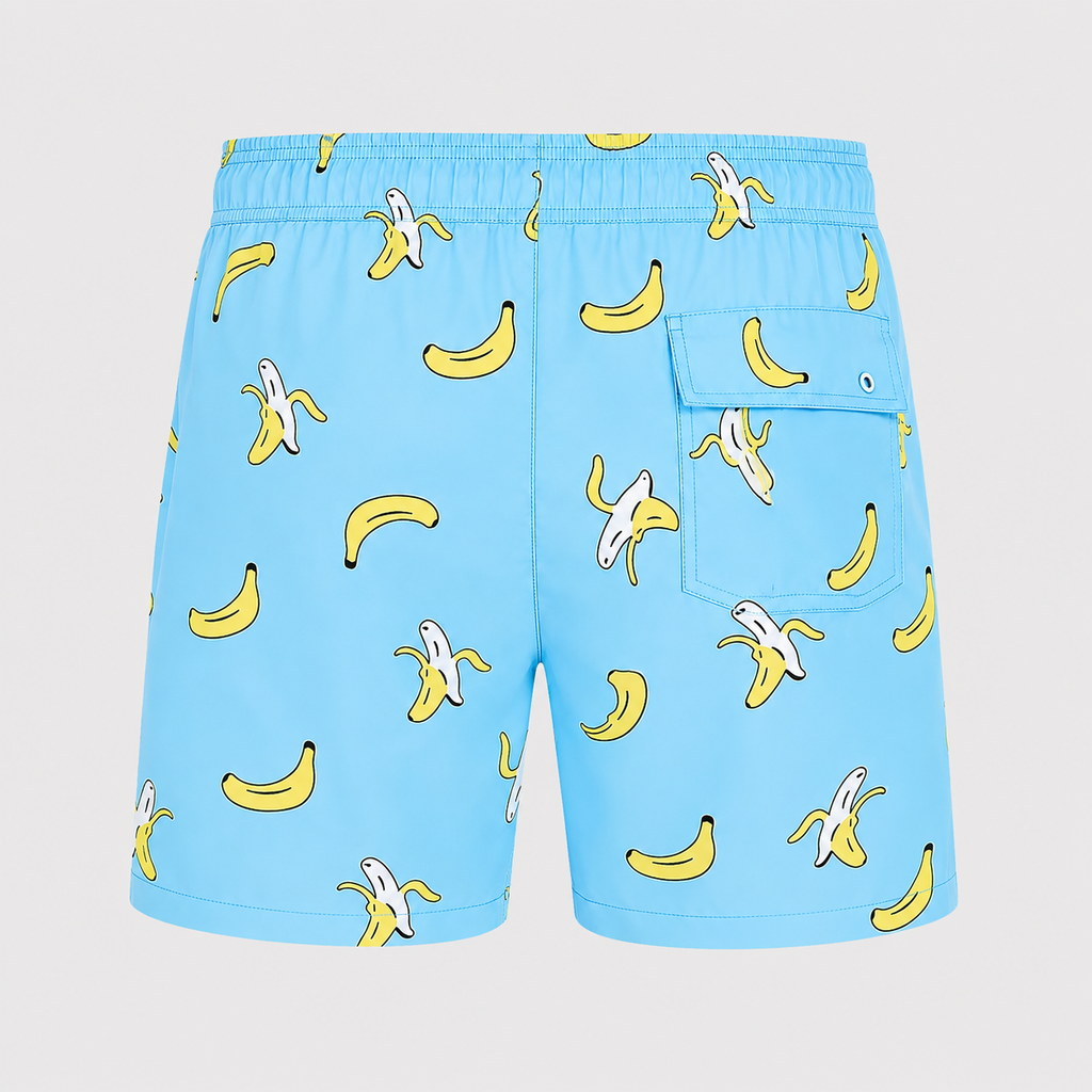 Men's Blue Banana Quick-Dry Swim Shorts