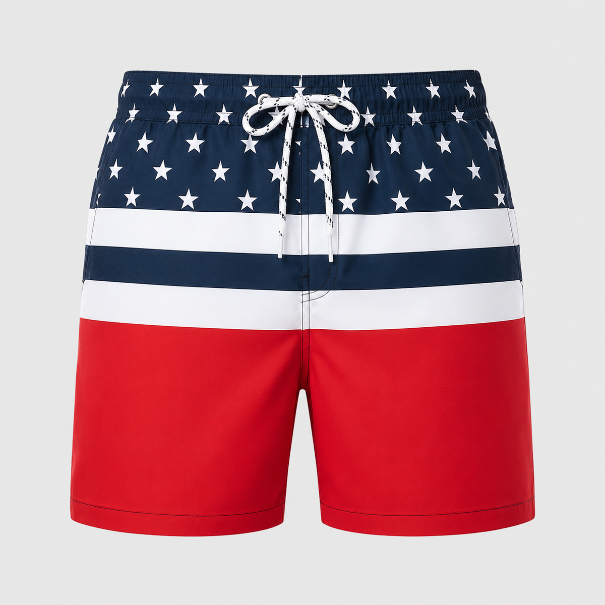 Men's American Flag Quick-Dry Swim Shorts