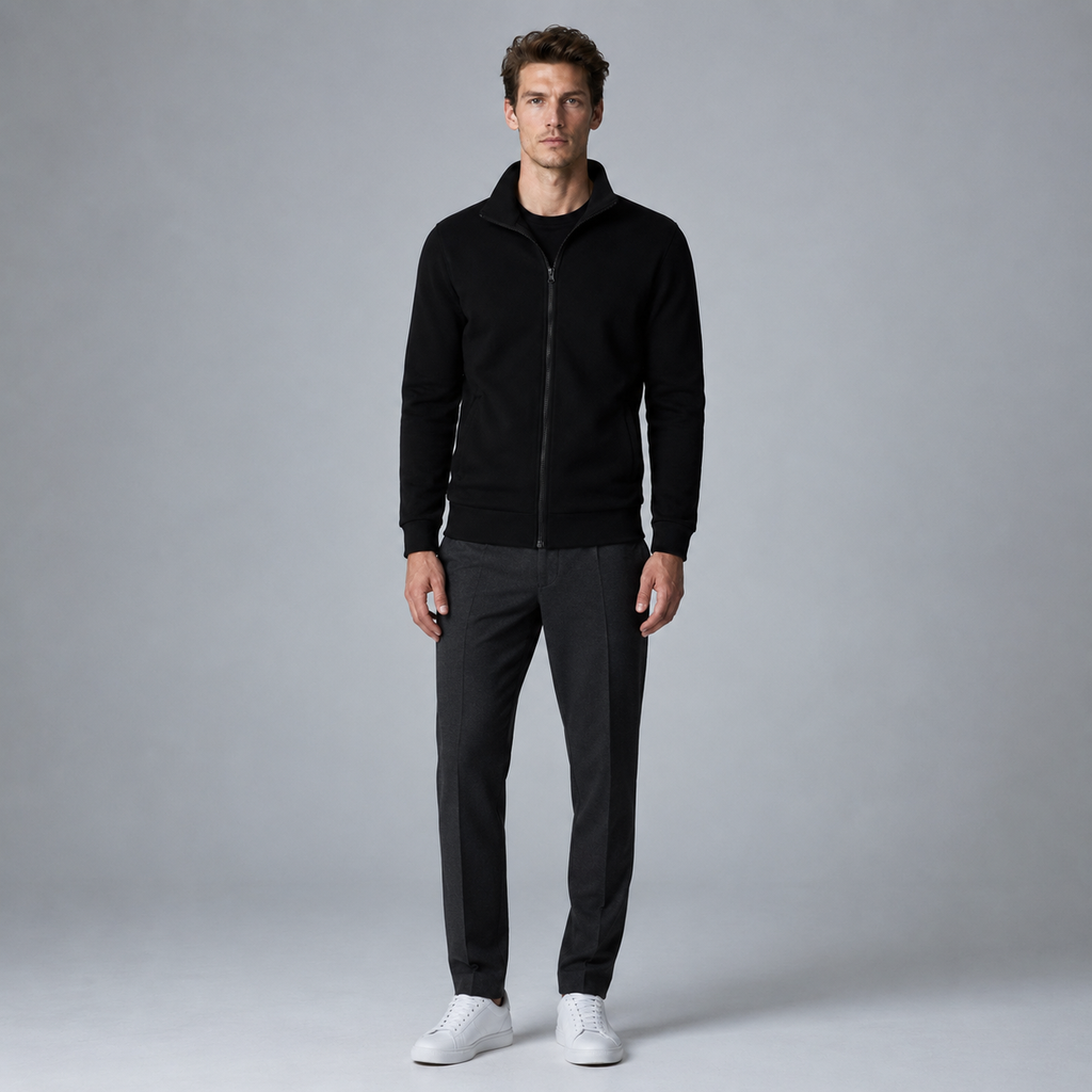 Men's Long Sleeve Zip-Up Jacket