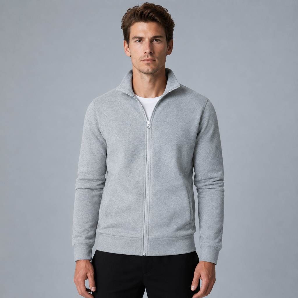 Men's Long Sleeve Zip-Up Jacket