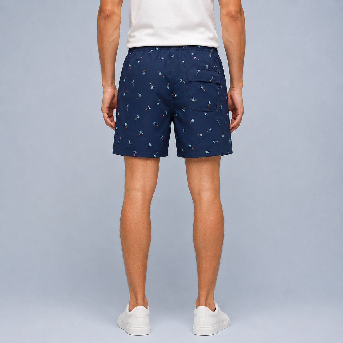 Men's Coconut Tree Quick-Dry Swim Shorts