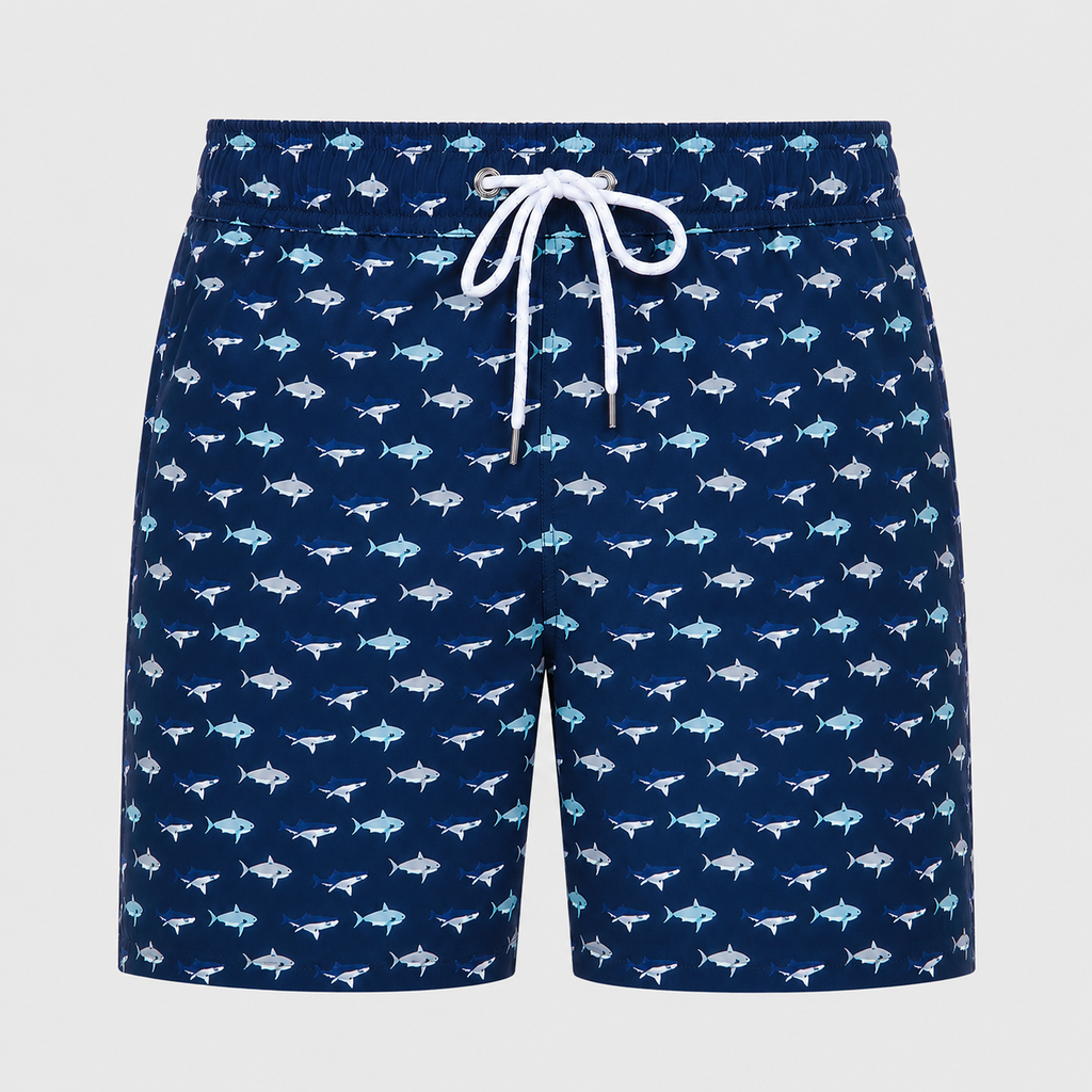 Men's Fish Quick-Dry Swim Shorts