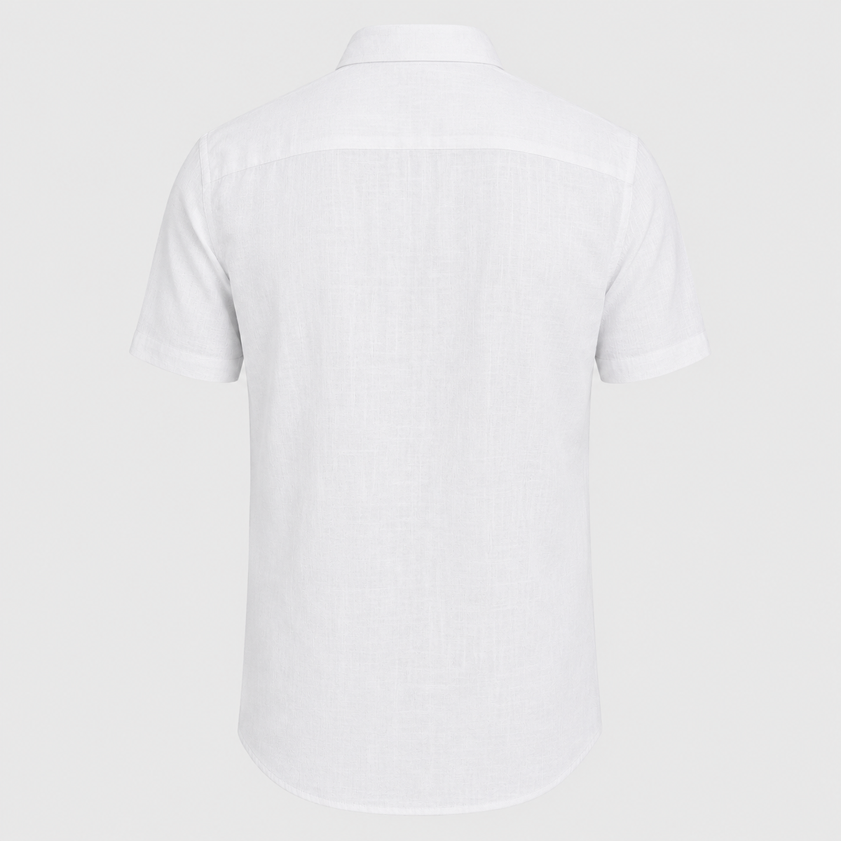 Men's Cotton Short Sleeve Pocket Button-Down Shirt