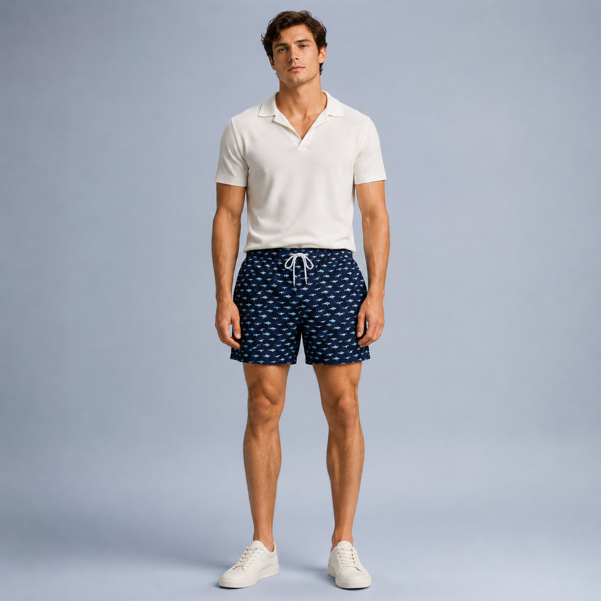Men's Fish Quick-Dry Swim Shorts
