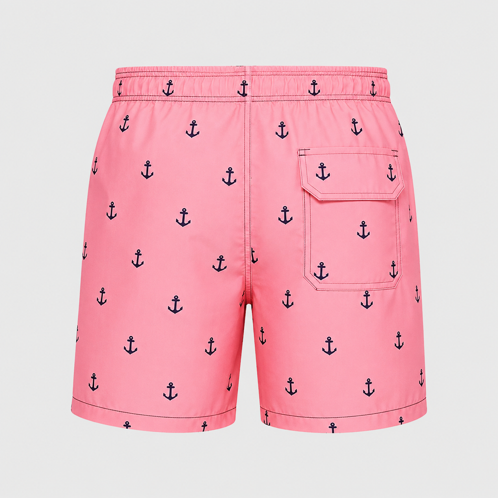 Men's Boat Anchor Quick-Dry Swim Shorts