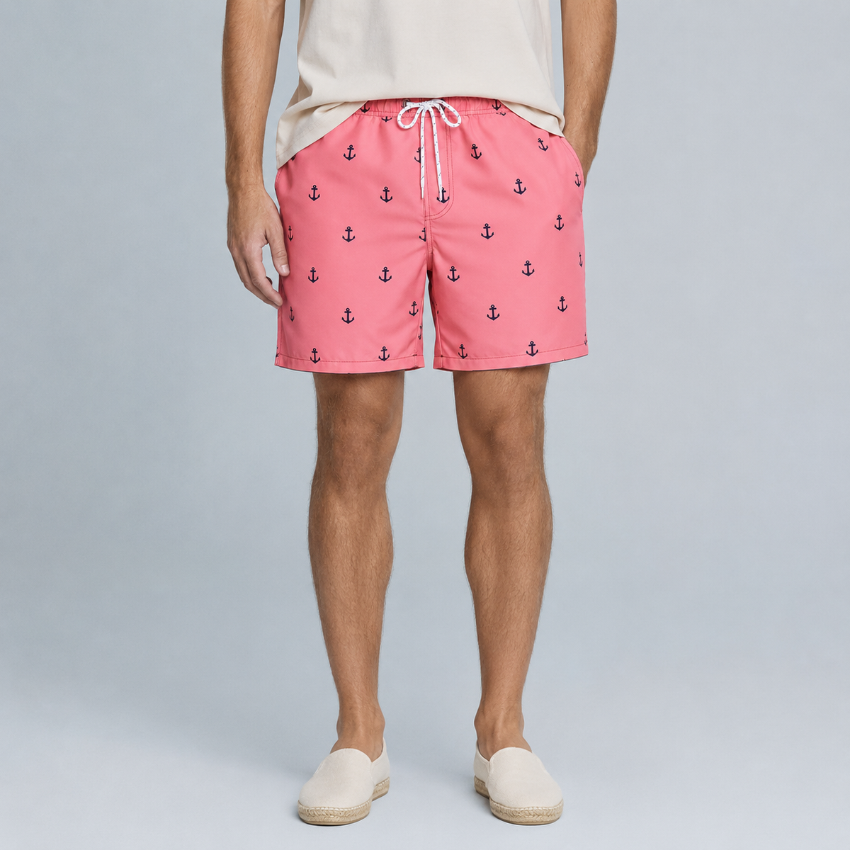 Men's Boat Anchor Quick-Dry Swim Shorts