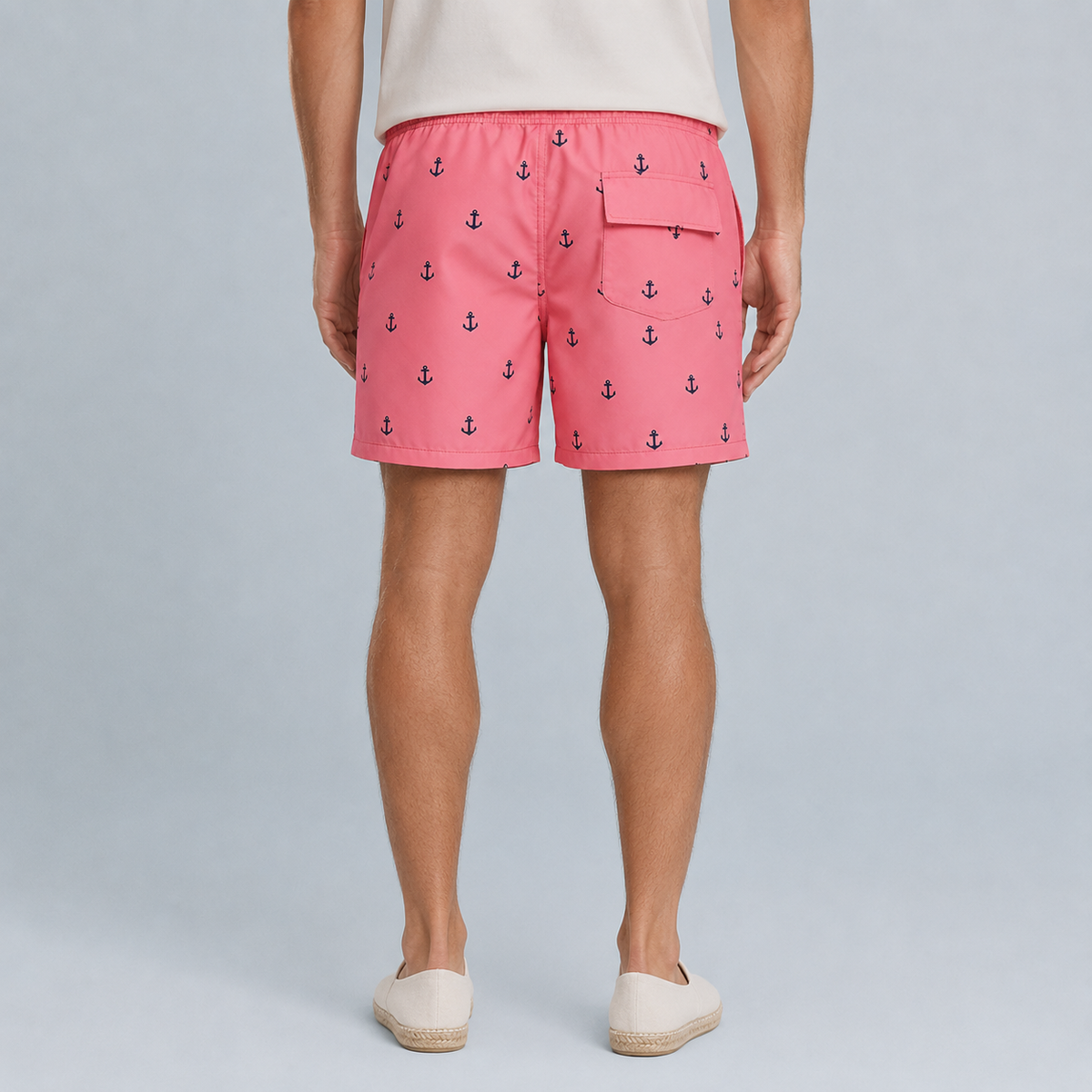 Men's Boat Anchor Quick-Dry Swim Shorts