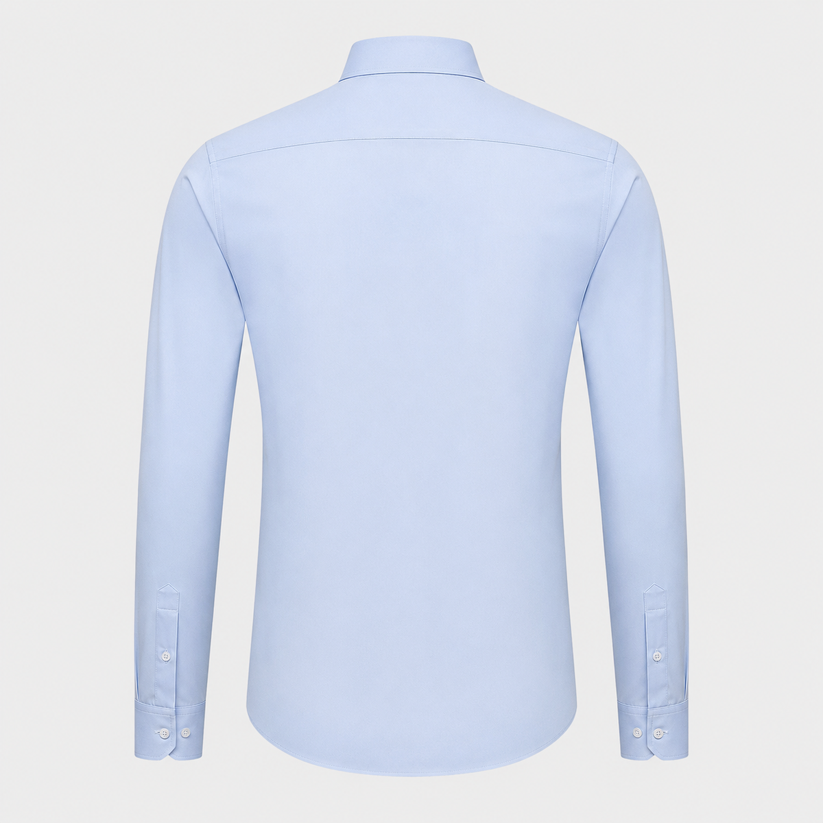 Men's Slim Fit Long Sleeve Light Blue Shirt