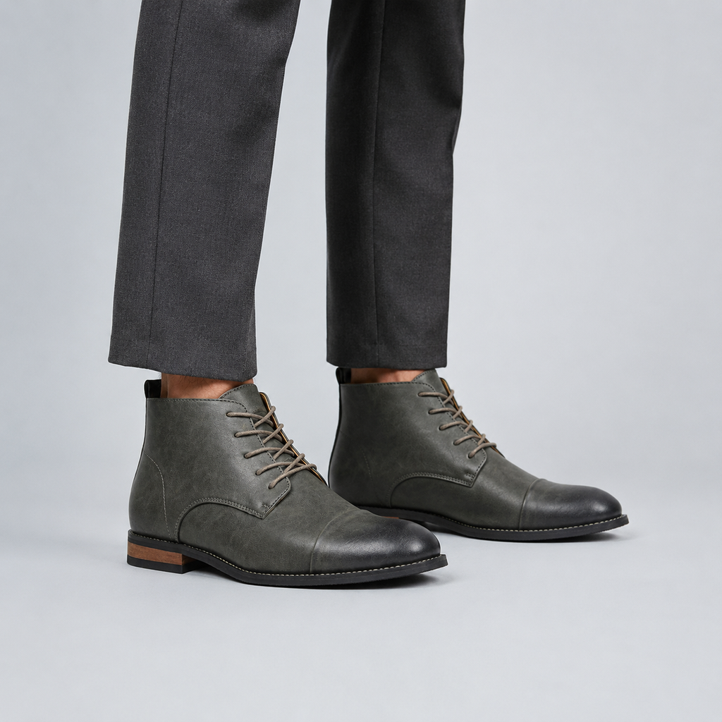Men's Comfort Leather Ankle Boots