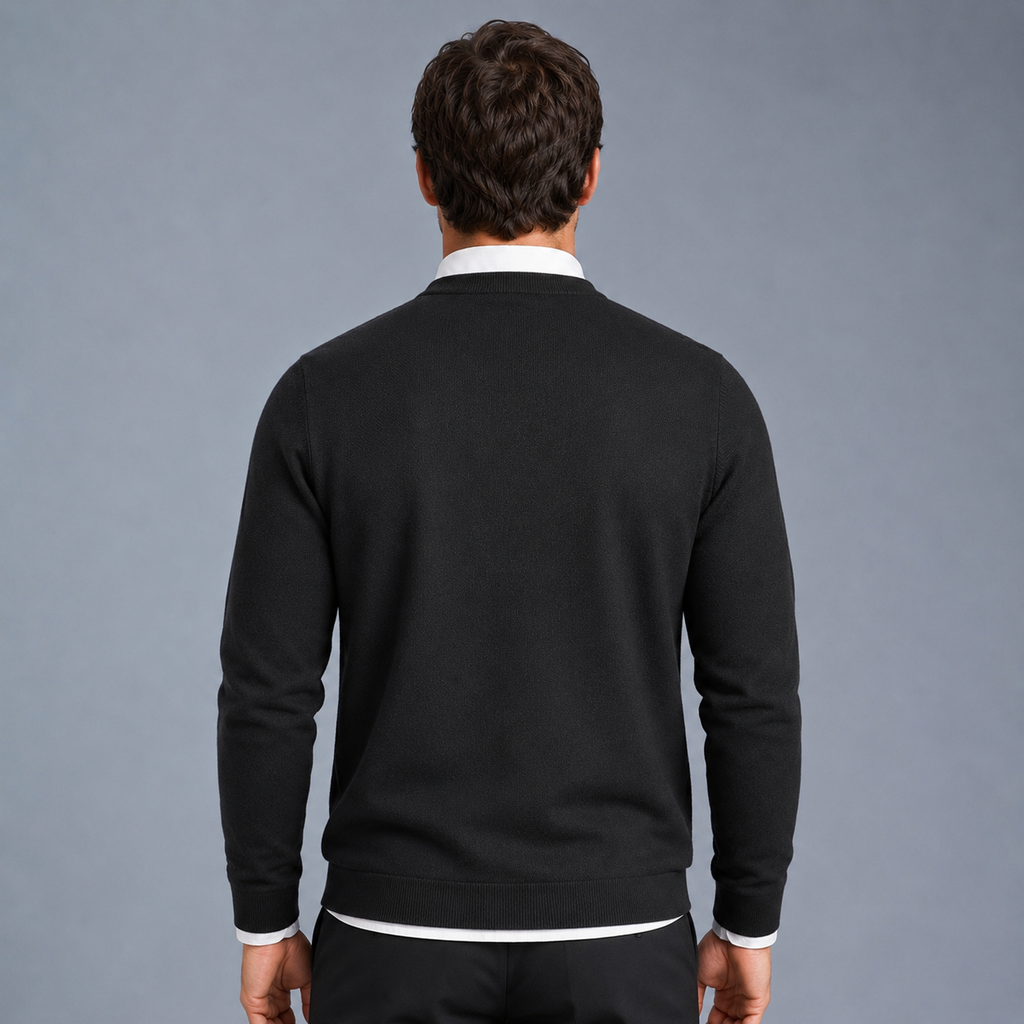 Men's Crew Neck Oversized Knit Pullover Jumper