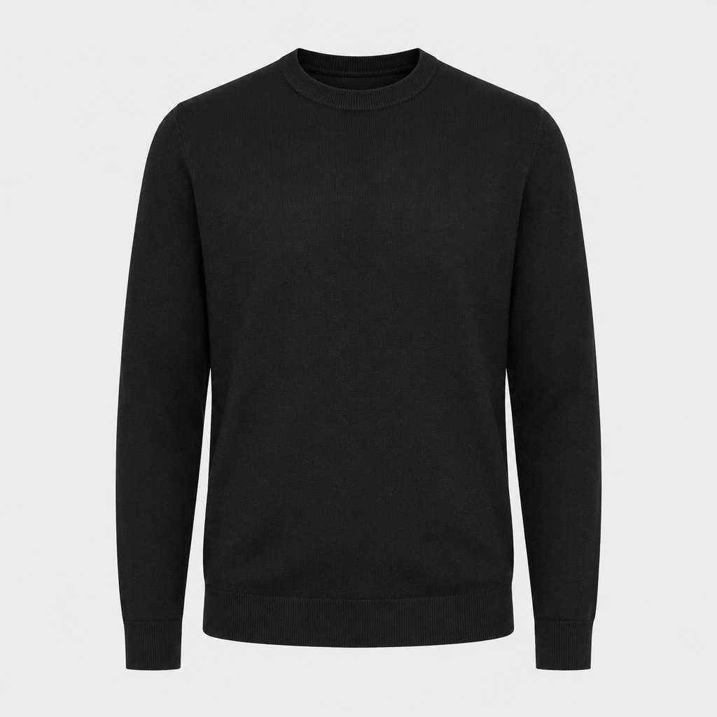 Men's Crew Neck Oversized Knit Pullover Jumper