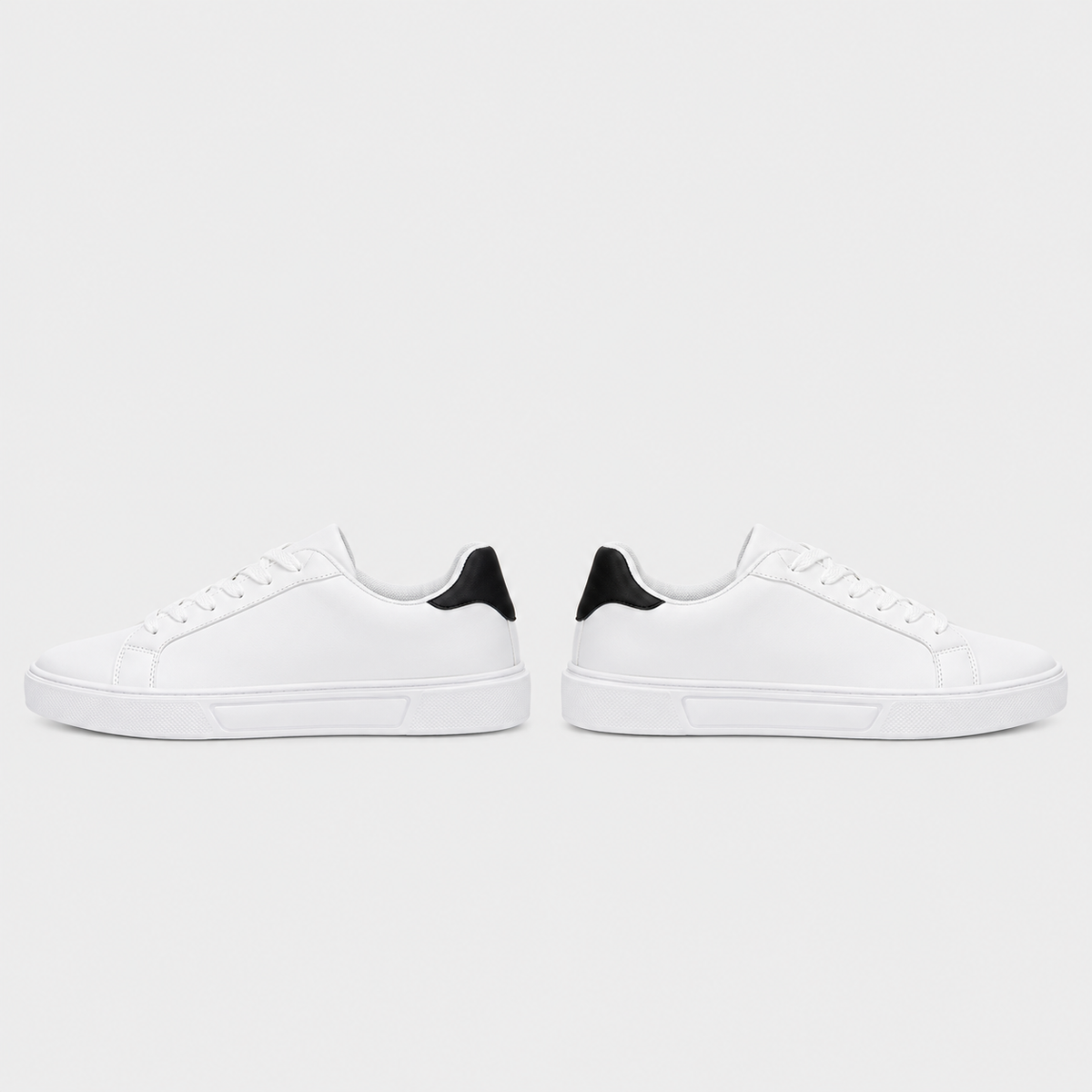 Men's PU Leather Smart Casual White Sneakers