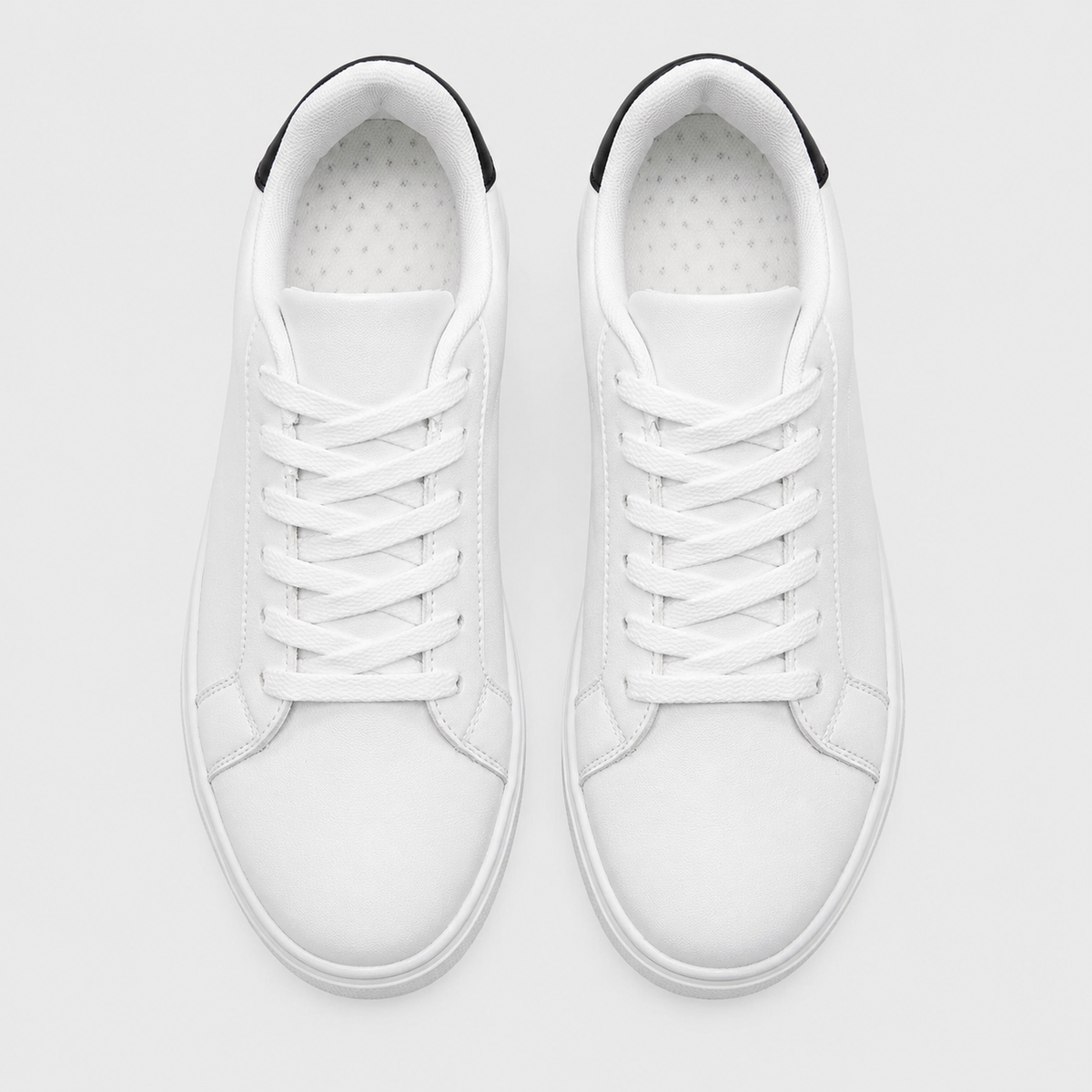 Men's PU Leather Smart Casual White Sneakers