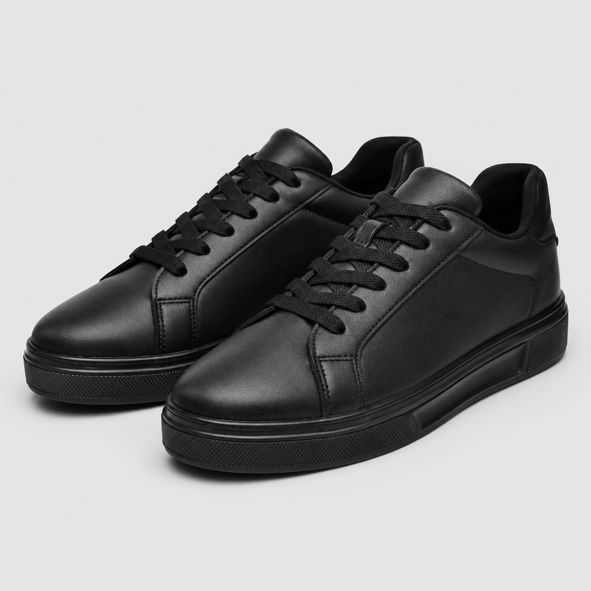 Men's PU Leather Smart Casual White Sneakers