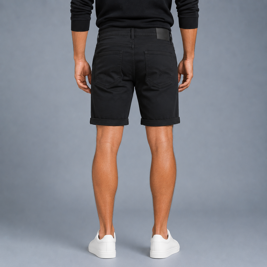 Men's Oversized Stretch Cotton Shorts