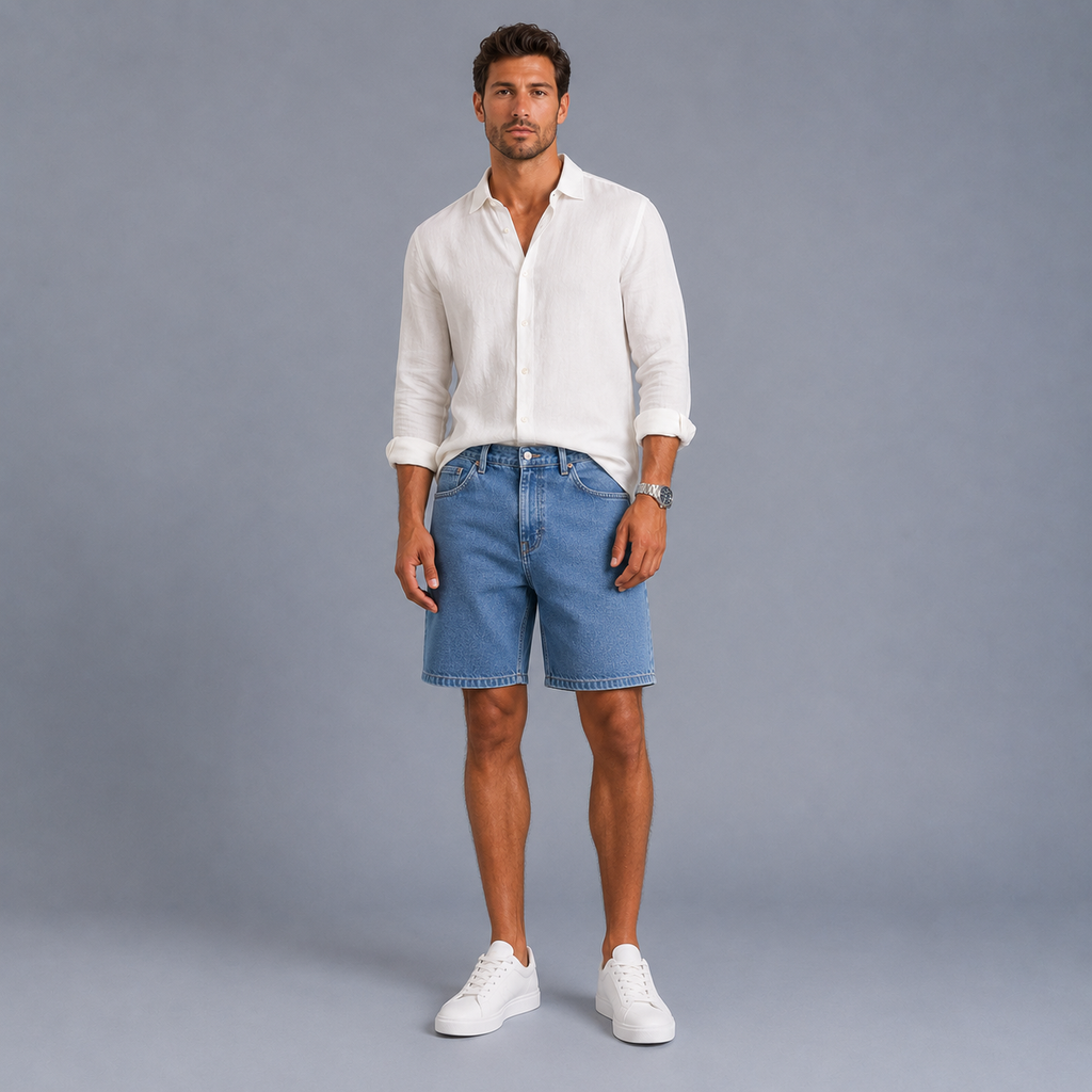 Men's Classic Denim Shorts