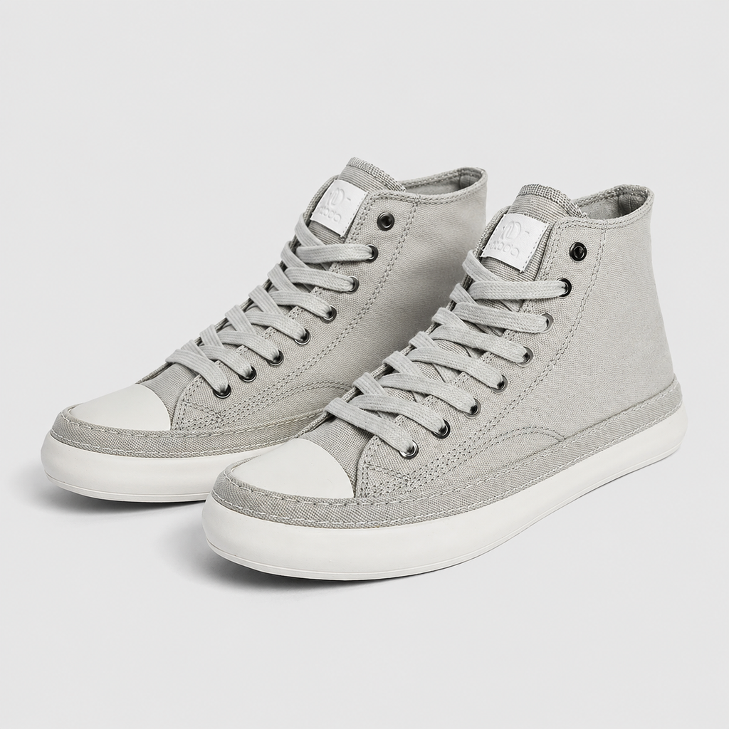 Men's High Top Canvas Vulcanised Sneakers