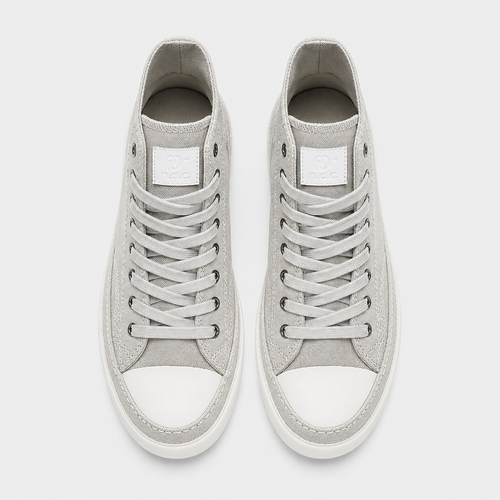 Men's High Top Canvas Vulcanised Sneakers