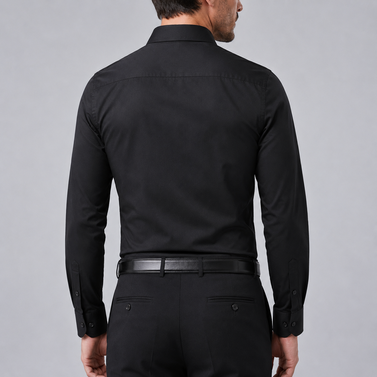 Men's Wrinkle-Free Stretch Formal Dress Shirt