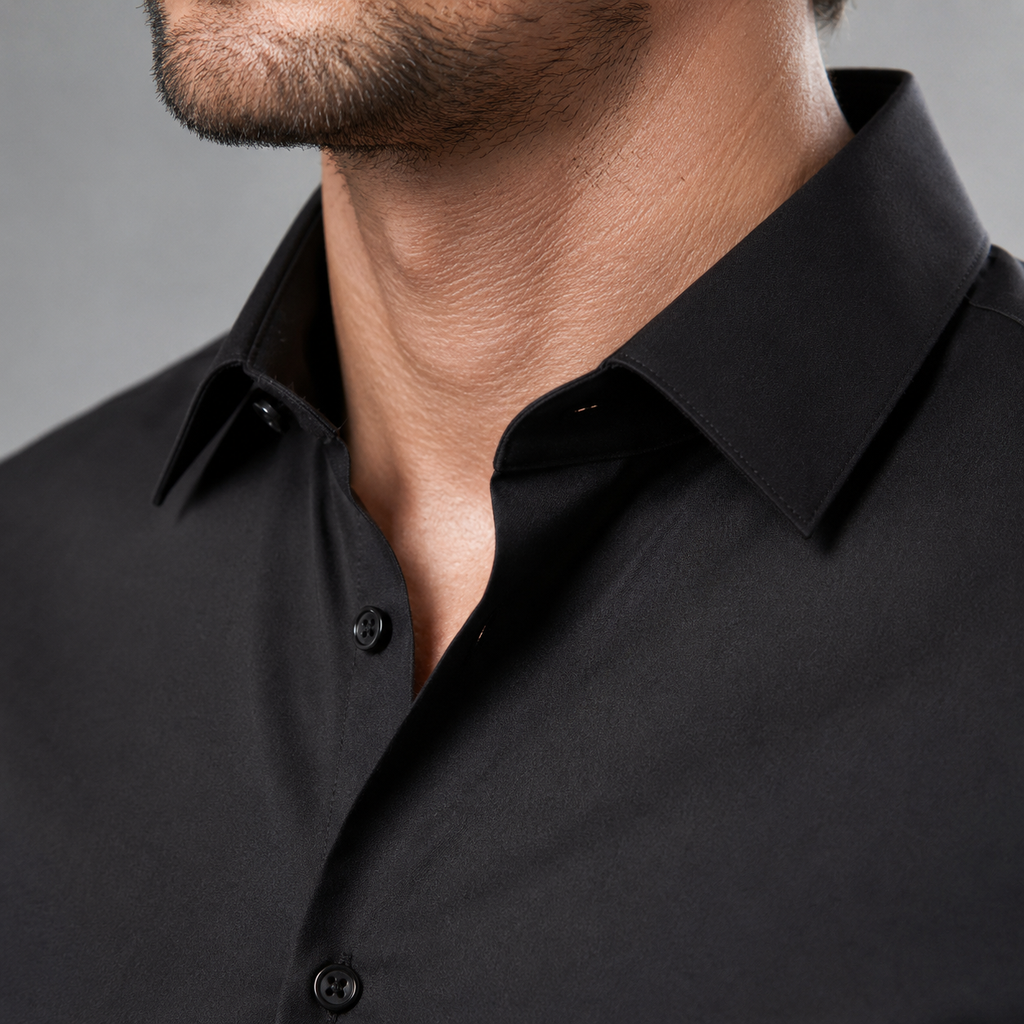 Men's Wrinkle-Free Stretch Formal Dress Shirt