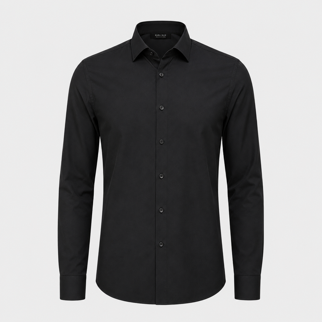 Men's Wrinkle-Free Stretch Formal Dress Shirt